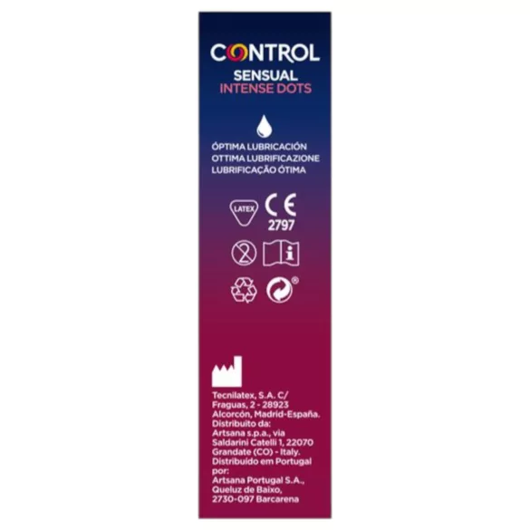 Control - prezervative cu țepi - 12 bucăți