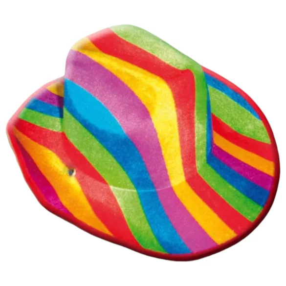 Pride - pălărie cowboy - model curcubeu