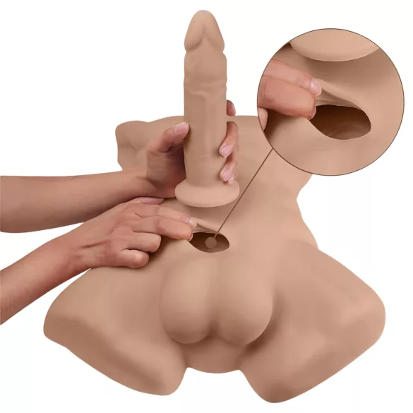 Silexd Apollo - torso bărbat - aspect natural închis