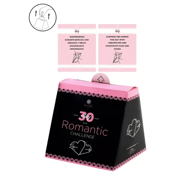 Secret Play Provocare Romantică de 30 de Zile - joc de cărți cu provocări romantice (în engleză și spaniolă)