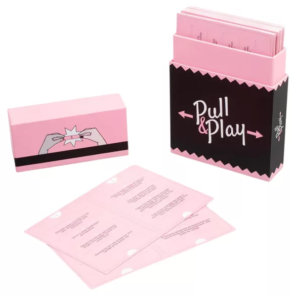 Secret Play Pull & Play - joc de cărți erotic pentru cupluri (50 de cărți) - în 7 limbi