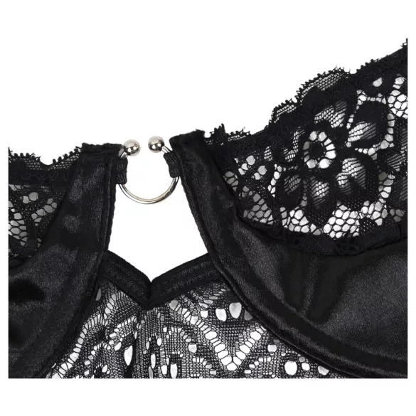 Subblime - body cu model și curea de satin (negru)