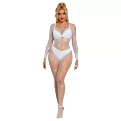   Subblime 952396 - salopetă strălucitoare cu strasuri (alb) - S-L