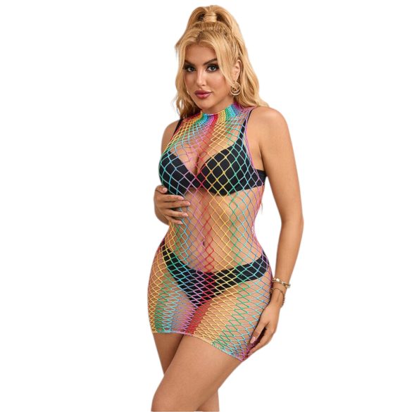 Subblime 952433 - rochie plasă rainbow - mărime S-L