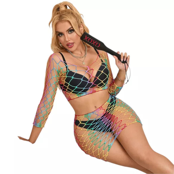 Subblime 952440 - set sexy plasă curcubeu - S-L