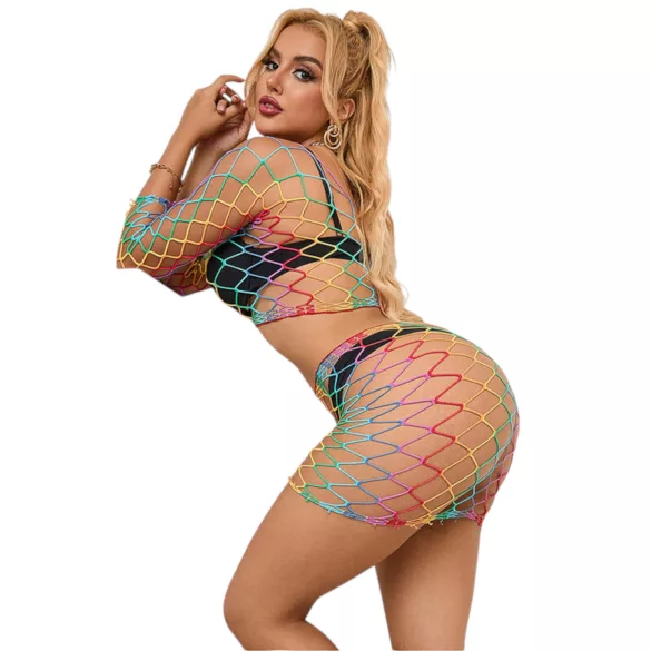 Subblime 952440 - set sexy plasă curcubeu - S-L