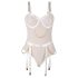 Subblime 954291 - body sexy cu lanțuri - transparent, alb (L-XL)