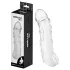 Addicted Toys - mânecă pentru penis cu inel pentru testicule - 22 cm (transparent)