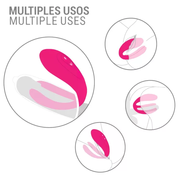 Intense Julia - Vibrator pentru punctul G și clitoris - roz