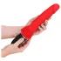 Intense Cynthia - vibrator cu ventuză și funcție de împingere - roșu