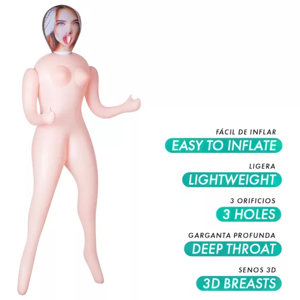 Intense Dolls - păpușă erotică gonflabilă Nicole - material latex