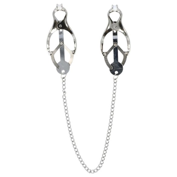 Virgite - clipsuri pentru sfârcuri (argintiu)