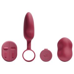 Set vibratoare 2 piese - Platanomelón Mobi (roșu)