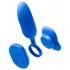 Platanomelón Mobi - set vibrator wireless cu acumulator - 2 piese - albastru