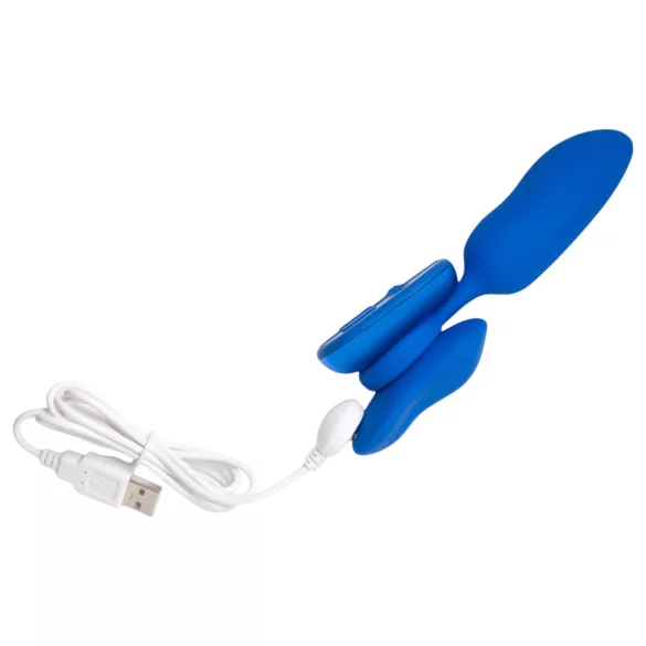 Platanomelón Mobi - set vibrator wireless cu acumulator - 2 piese - albastru