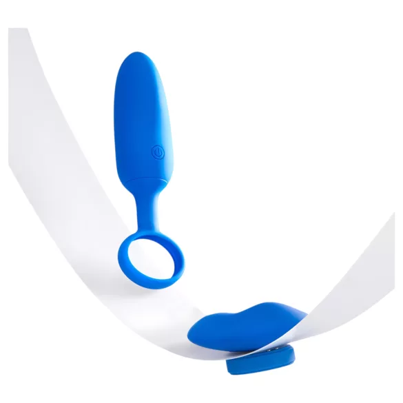Platanomelón Mobi - set vibrator wireless cu acumulator - 2 piese - albastru