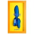 Platanomelón Mobi - set vibrator wireless cu acumulator - 2 piese - albastru