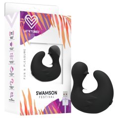 Latetobed - vibrator pentru deget tip rață - negru