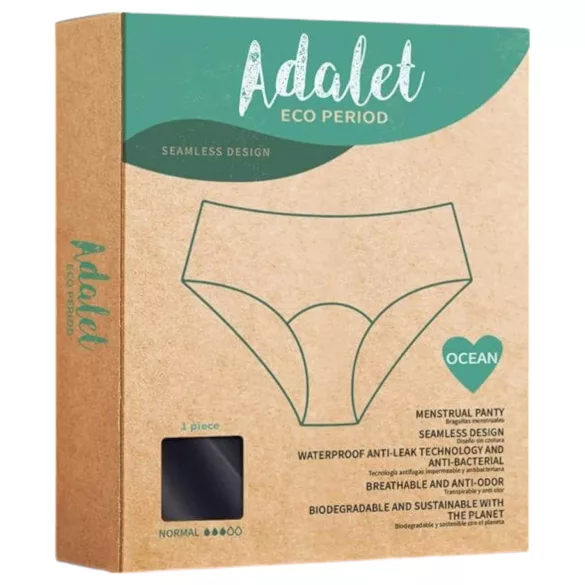 Adalet Ocean Normal - chiloți menstruali - absorbție normală - negru