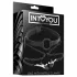 INTOYOU - ham de gură cu cleme pentru sfârcuri - negru