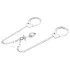 LateToBed - set BDSM cu cătușe și plug anal - metalic argintiu