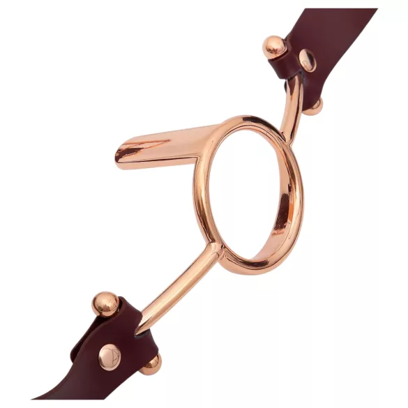 Latetobed - muștiuc cu inel - piele maro