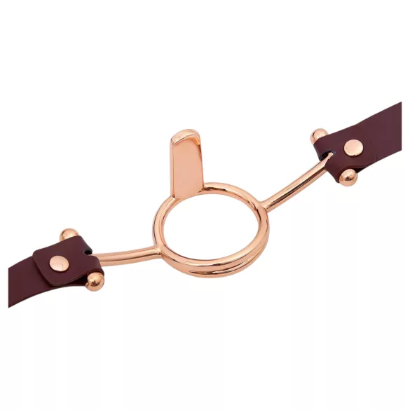 Latetobed - muștiuc cu inel - piele maro