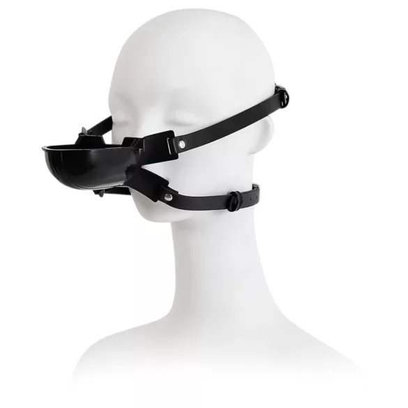 Latetobed - gag bucal cu recipient pentru lichide - negru