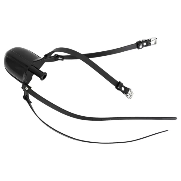 Latetobed - gag bucal cu recipient pentru lichide - negru