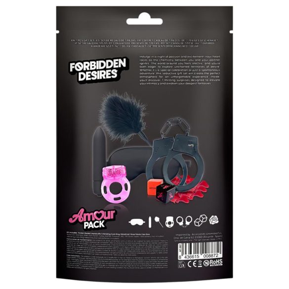 Amour Pack Forbidden Desires - set pentru începători cu vibrator - 7 piese