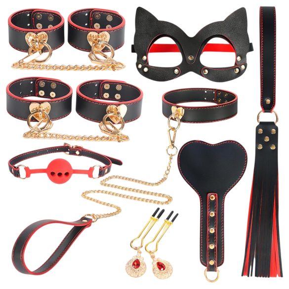 INTOYOU - set BDSM avansat - 8 piese - negru