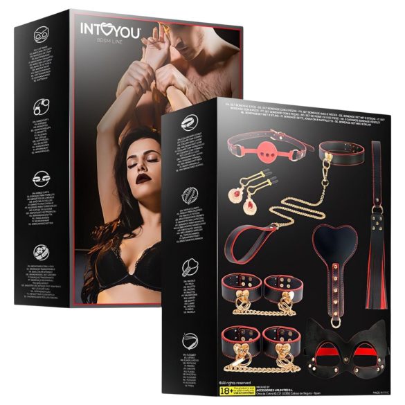 INTOYOU - set BDSM avansat - 8 piese - negru