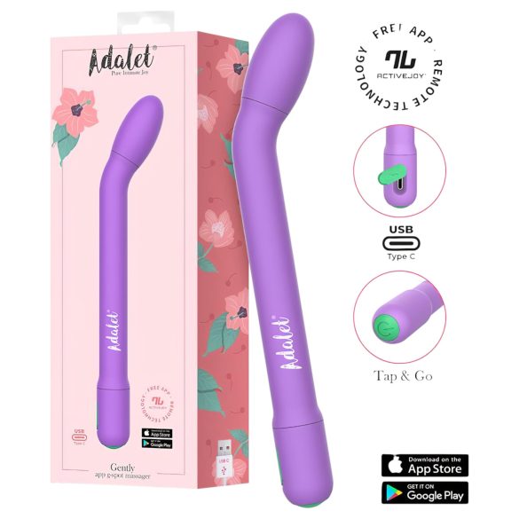 Adalet Gently - vibrator inteligent punct G și prostată - mov