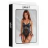 Adalet Tatiana - body damă transparent lucios - negru