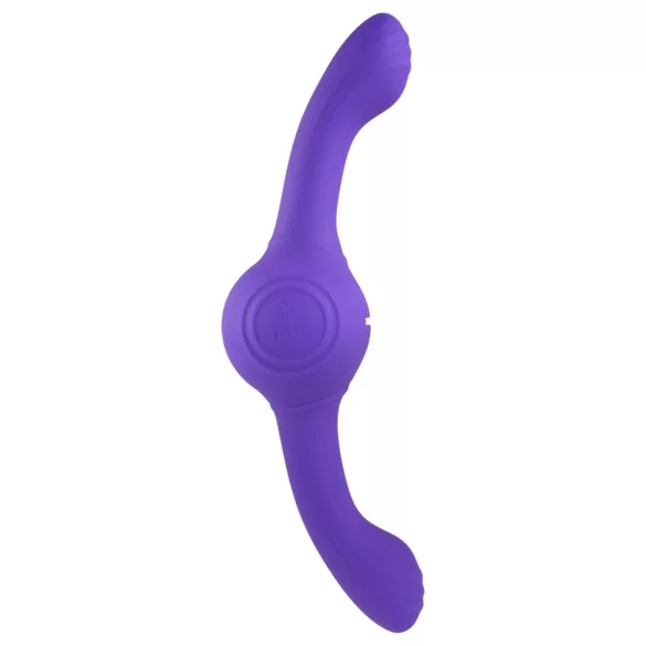 Evolved - vibrator dublu cu vibrații intense, reîncărcabil - mov