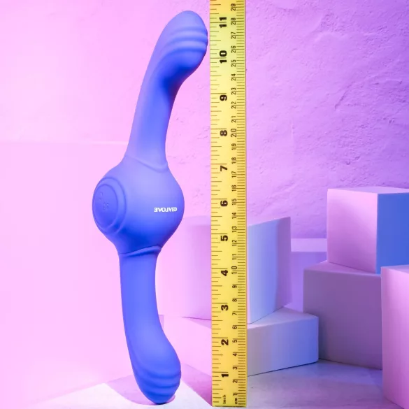 Evolved - vibrator dublu cu vibrații intense, reîncărcabil - mov