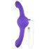 Evolved Our Gyro Vibe - vibrator dual reîncărcabil cu vibrații (mov)