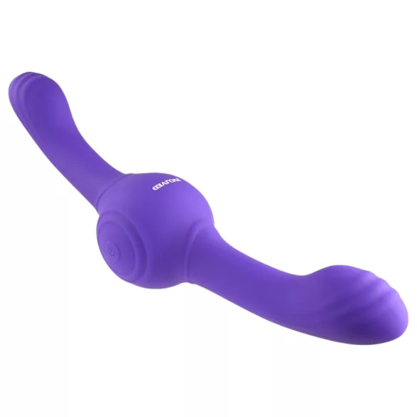 Evolved - vibrator dublu cu vibrații intense, reîncărcabil - mov