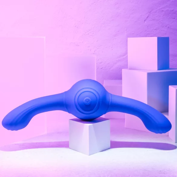 Evolved - vibrator dublu cu vibrații intense, reîncărcabil - mov
