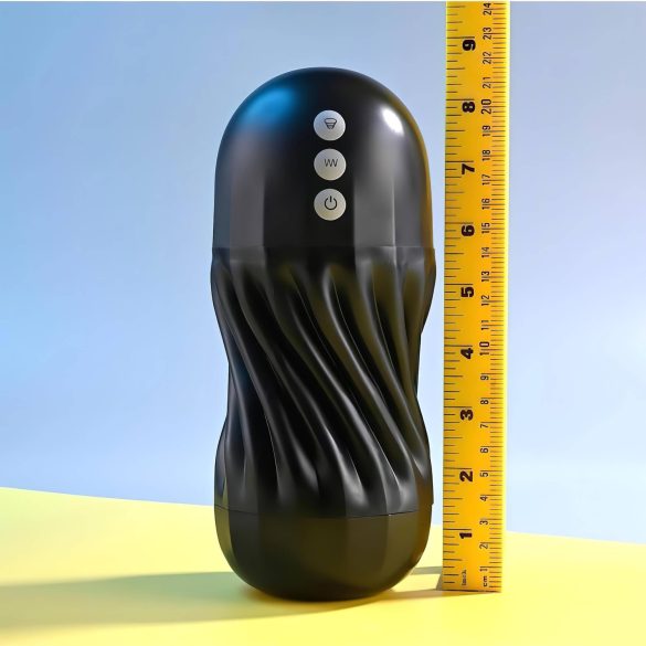 Playboy Solo Stroker - masturbator cu aspirație (negru)