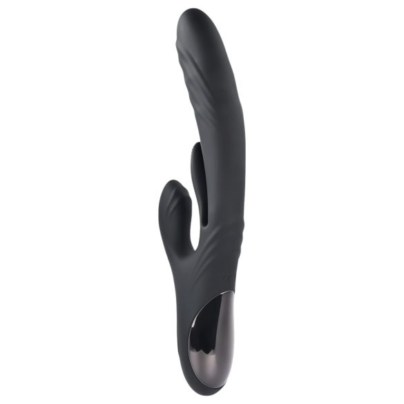 Playboy Rapid Rabbit - vibrator pentru punctul G cu braț clitoridian - negru