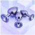 Playboy - Set de pluguri anale - 3 piese (argintii)