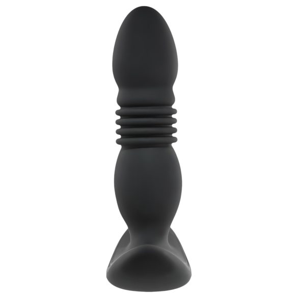 Playboy - vibrator anal cu impulsuri, reîncărcabil - negru
