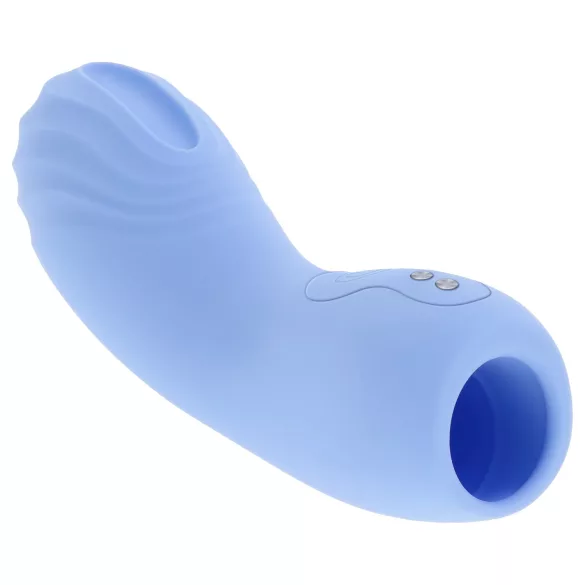 Evolved - vibrator deget texturat - albastru