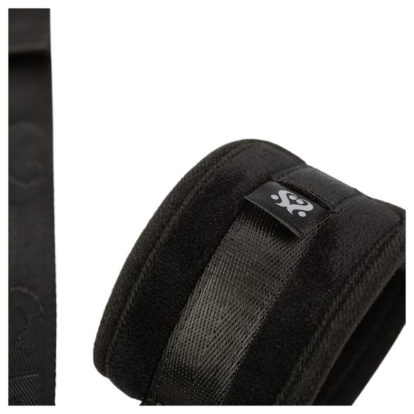 Sei Mio - set cătușe mâini la spate și zgardă - negru