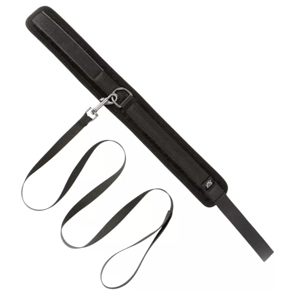 Sei Mio - set guler și lesă BDSM - piele ecologică neagră