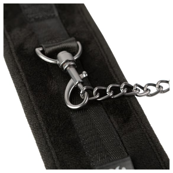 Sei Mio - cătușe pentru glezne - piele ecologică - negru