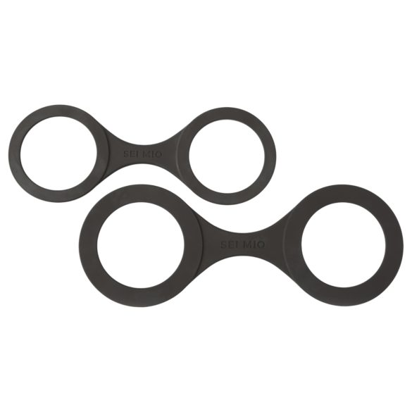 Sei Mio - cătușe siliconice - L - negru