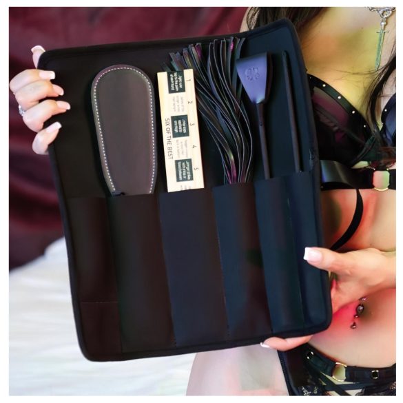 Sei Mio - set accesorii BDSM - 5 piese - negru