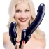 Strap U Revolver - dildo strap-on fără ham - negru